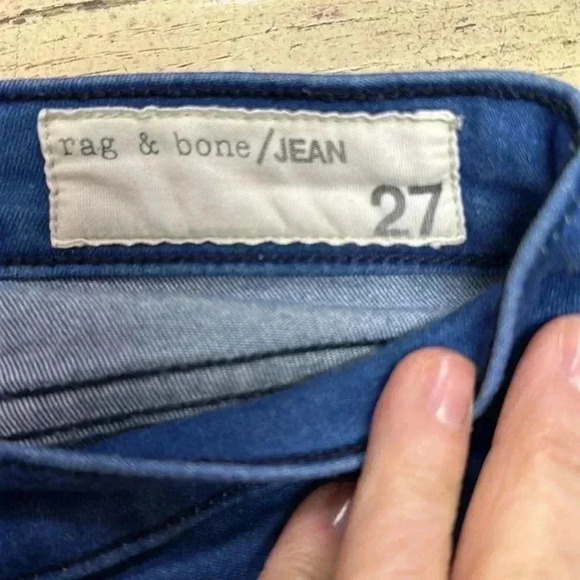 Rag and Bone  high rise skinny jean indigo wash Size 27 - Picture 6 of 8